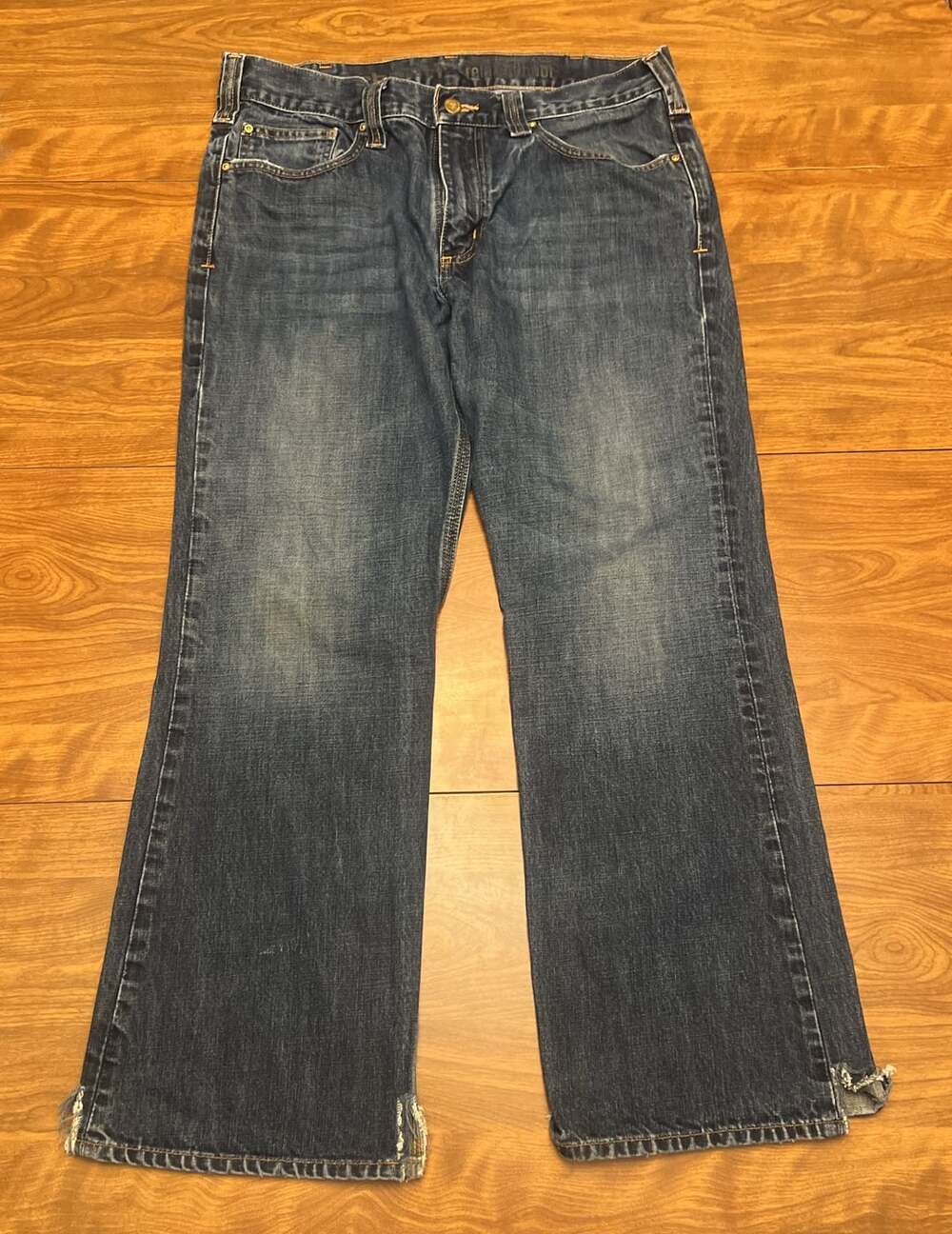 Carhartt Relaxed Bootcut Blue Denim Jeans Men's 34x30